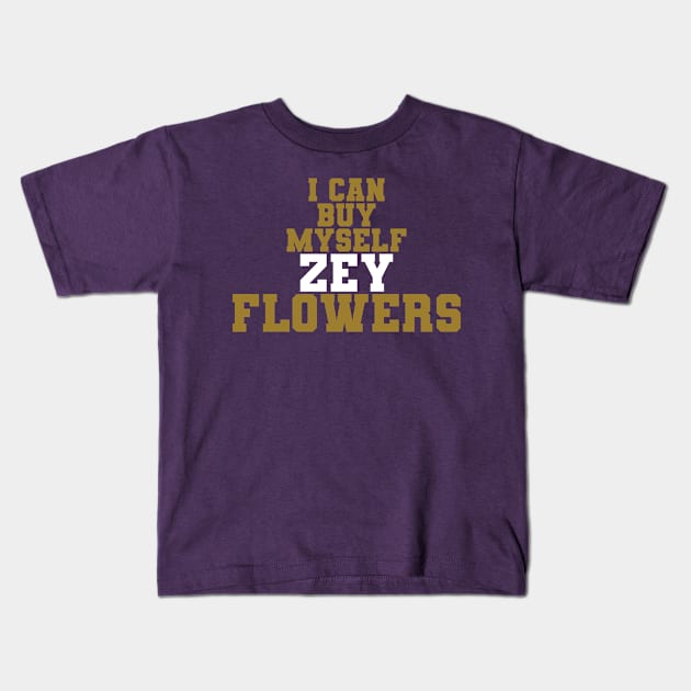 ZeyFlowers Kids T-Shirt by Nagorniak